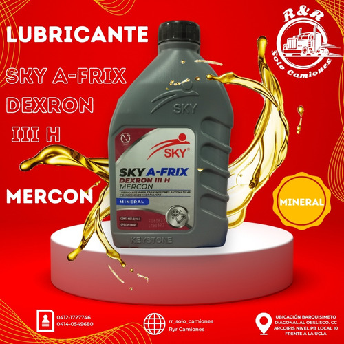 Lubricante Sky A-fbix Dex Ron Iii H Mercon(mineral)