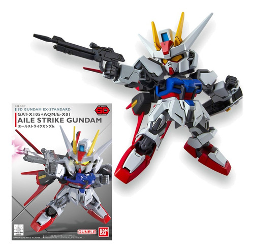 Bandai Gundam Sd Ex 02, Gat X105+aqm Aile Strike Gundam