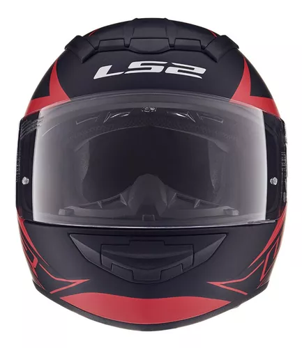 Casco Ls2 Integral Mod 352 Rookie Lighter Negro Mate Rojo