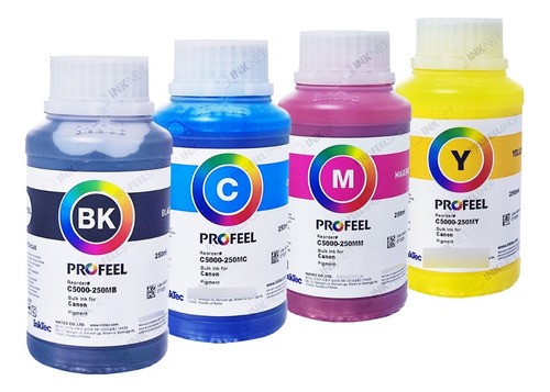Kit 4x250ml Tinta Pigmentada Inktec C5000 Gx6010 Gx7010 Tc20