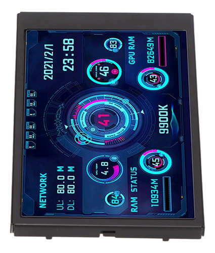 Mini Monitor De 3,5 Polegadas Ips Usb Screen Aida64 Pc Cpu D