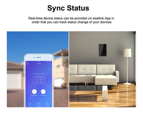 L Interruptor Inteligente 3 Botões Toque E Wi-fi Sonoff