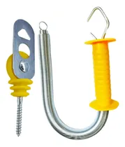 Comprar Kit 6 Porteiras Mola Externa Cerca Elétrica Rural 6 Batentes