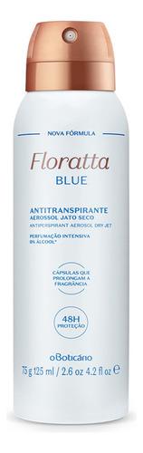 Desodorante Antitranspirante Aerosol Floratta Blue 75g Fragrância Floral