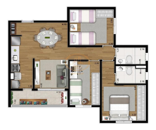 Apartamento Com 3 Dormitório(s) Localizado(a) No Bairro Ipiranga Em São Paulo / São Paulo - 5411:910281