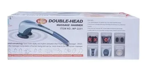 Masajeador electrico doble cabeza infrarojo nueva tecnologia sale
