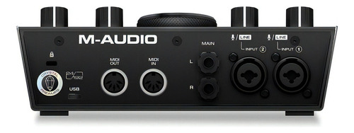 Interfaz De Audio Usb Midi M-audio Air 192 6 Placa De Sonido Color Negro