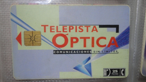 Tarjeta Telefonica  Decada 90 -  Telepista Optica 