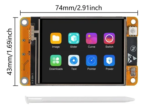 Esp32 Cheap Yellow Display Cyd 2.4' Tactil C/ Wifi Bluetooth
