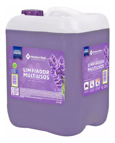 Detergente Limpiador Liquido Super Clean 20 L Lavanda