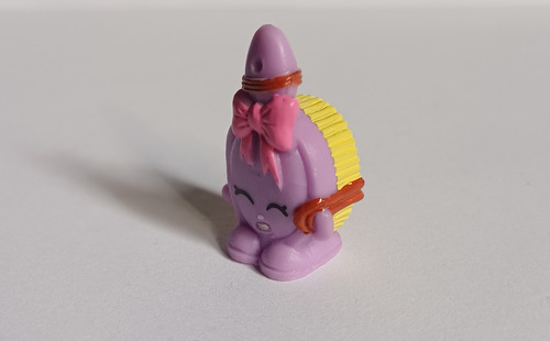 Mini Figura Shopkins Cepillo Lila Curly (Usado)