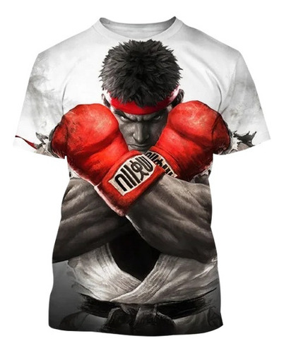 Street Fighter V Playera De Hombre Con Impresión 3d