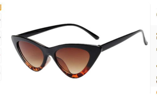 Gafas De Sol Triangulares Modernas Con Forma De Ojo De Gato,