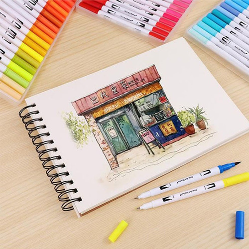 Marcadores De Pluma De Acuarela De 100 Colores Para Dibujar
