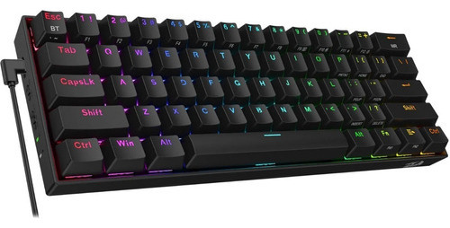 Teclado Inalámbrico Redragon Draconic Pro K530 Rgb 60% Negro Switch Brown Inglés