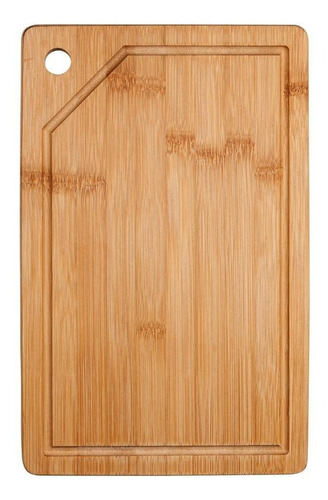 Tábua De Corte Carne Churrasco Bambu 33x21cm Rústica Cozinha