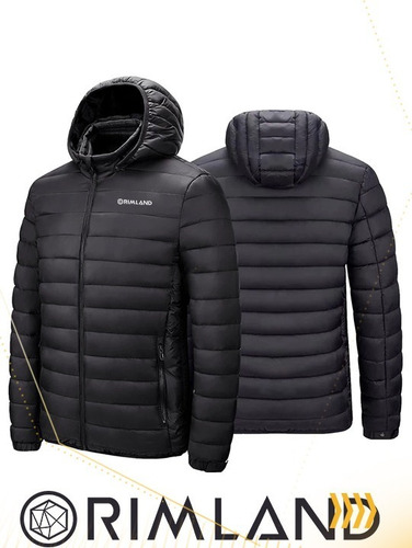 Imagen 4 de 9 de Campera Impermeable Hombre Inflable Con Capucha Rimland