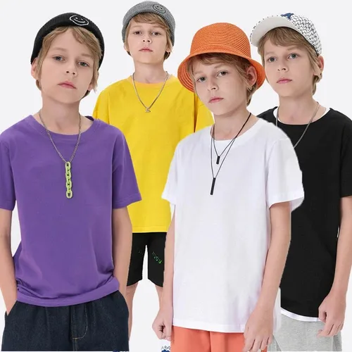 Poleras Niños Mayor De Algodon Para Estampar | Cuotas sin