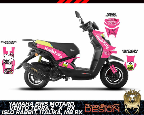 Bws Motard Rabbit Terra Graficos Calcas Stickers Laminado 