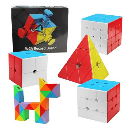 Set De Cubo De Velocidad, 2x2 3x3 4x4 Cubo Piramidal 24...