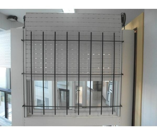 Ventana Aluminio Blanco 150x110 Cortina Reja Mosq Tecnooeste