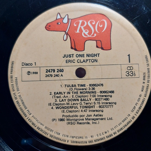 Vinil Lp Eric Clapton Just One Night Duplo