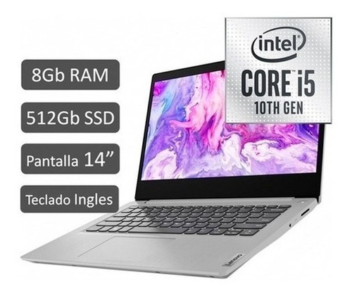 Imagen 1 de 8 de Lenovo Ideapad 3 14 Core I5 8gb Ram 512gb Ssd Notebook