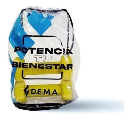 Imagen 3 de 5 de Mancuerna De Fundicion Recubierta 2 Kg Gym Dema