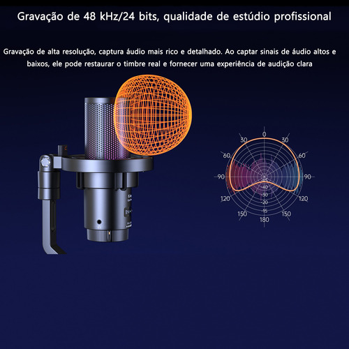 Microfone Sem Fios Usb Comica Uni Pro (a) Suporte Cantilever