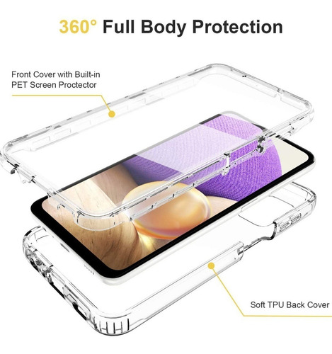 Imagen 3 de 10 de Funda 360 Protege 100% Compatible Con Samsung A33