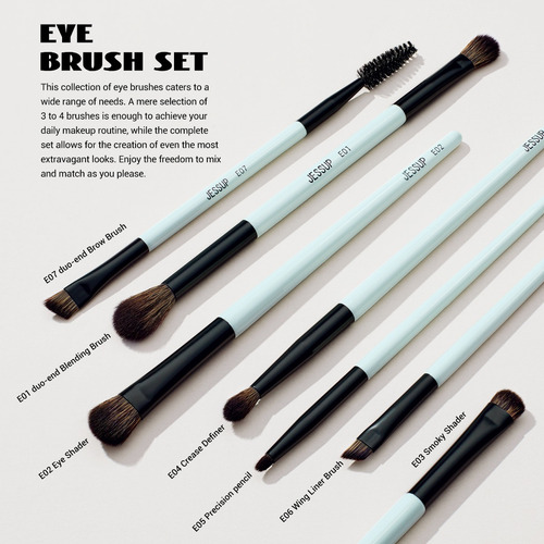 Juego De Brochas De Maquillaje Jessup, 10 Unidades, Libres D