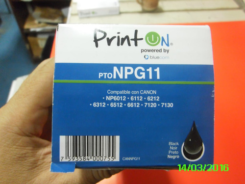 Toner Generico Printon Canon Npg11  Para Np 6012-7130-6312