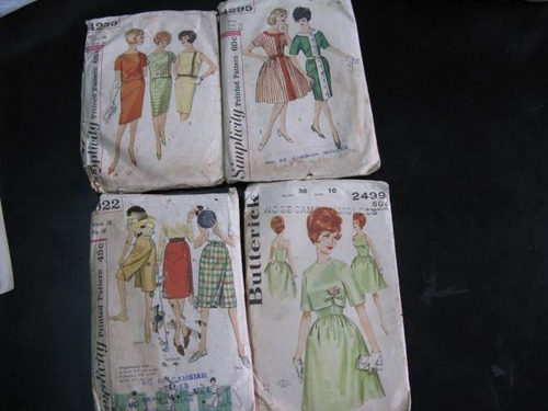 Retro Virales: Antiguos Moldes Patrones De Ropa Mujer ´50s 1