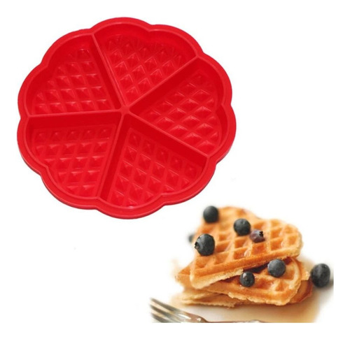  Molde De Silicona Para Hacer Waffles De Corazon Horno Hielo