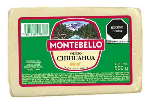 Queso Montebello Chihuahua 500g