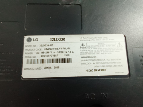 Placa Main Lcd LG 32