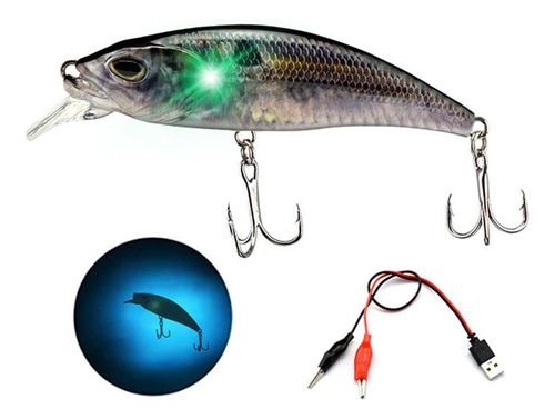 Señuelos De Pesca Led Luminosos, Eléctricos, Recargables, Ve