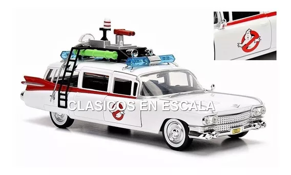 Ghostbusters Movie Ecto 1 Cadillac 1959 Ambul. - M Jada 1/24