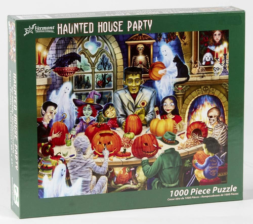 Hounted House Party Jigsaw Puzzle 1000 Piece - Halloween Puz