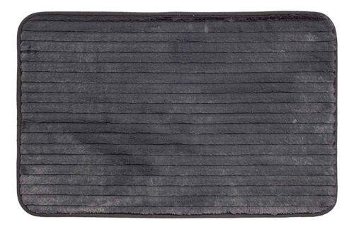 Tapete De Baño Luxury Memory 40x60 Cm Col Varios Env Gris Oscuro