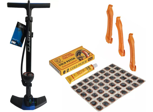 Inflador De Bicicleta Con Kit De Despinche Combo