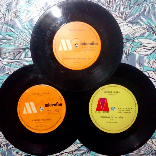 Los Del Suquia Lote 3 Vinilos Simples Estándar