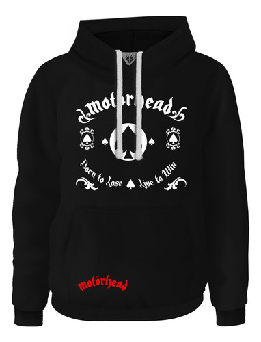 Hoodie Buzo Saco Rock Metal Logo Motorhead