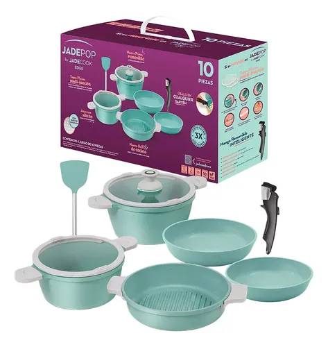 Batería De Cocina Jade Pop Edge 10 Piezas | Jade Cook Agua