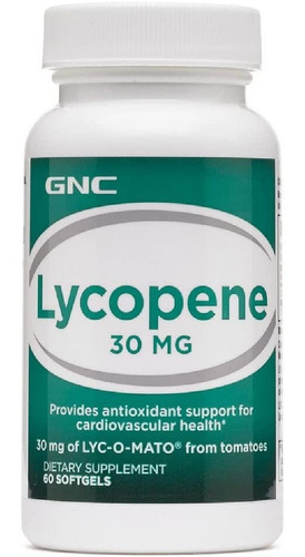 Licopeno 30 Mg Gnc 60 Cápsulas Blandas