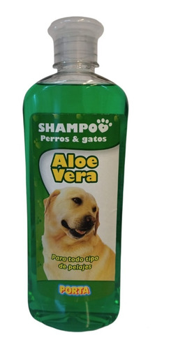 Shampoo Perros Porta Aloe Vera Todo Tipo De Pelo X 500ml