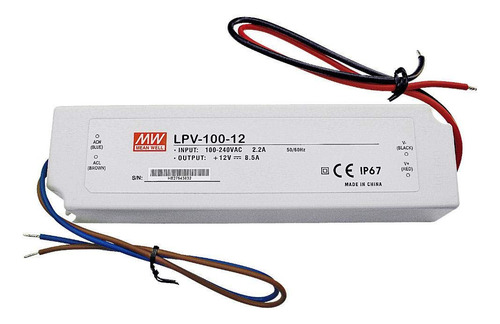 Kit 3x Fonte Chaveada 60w 5v/12a Lpv-100-5 Mean Well
