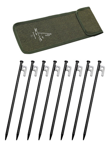 Estacas De Metal Para Tienda De Campaña, 8 Longitud 30cm