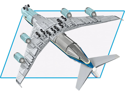 Avión Cobi Boeing 747 Air Force One Bloque De Construcción Color