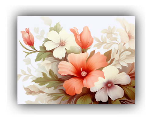 Lienzo De Tela Decorativos Magnolias Alegre 30x20cm